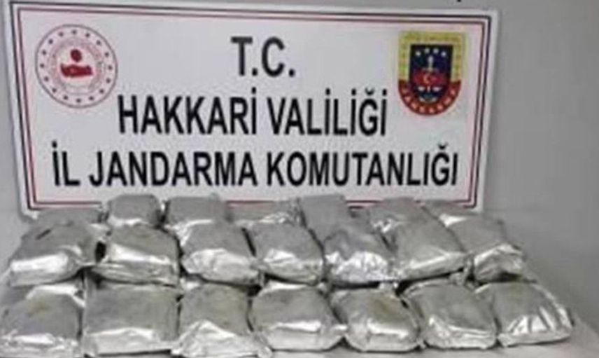 Hakkari'de 35 Kilogram Eroin Ele Geçirildi