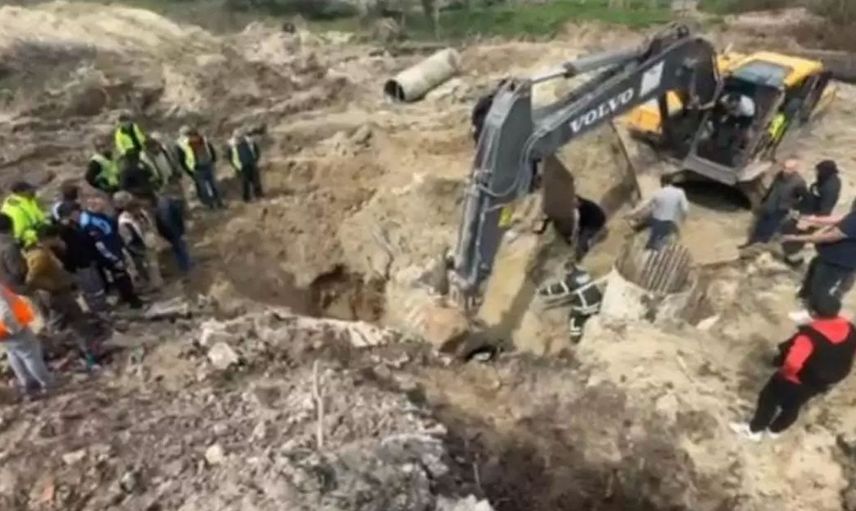 Halkalı-Kapıkule Hızlı Tren Hattı'nda göçük meydana geldi: 2 işçi kurtarılmayı bekliyor!