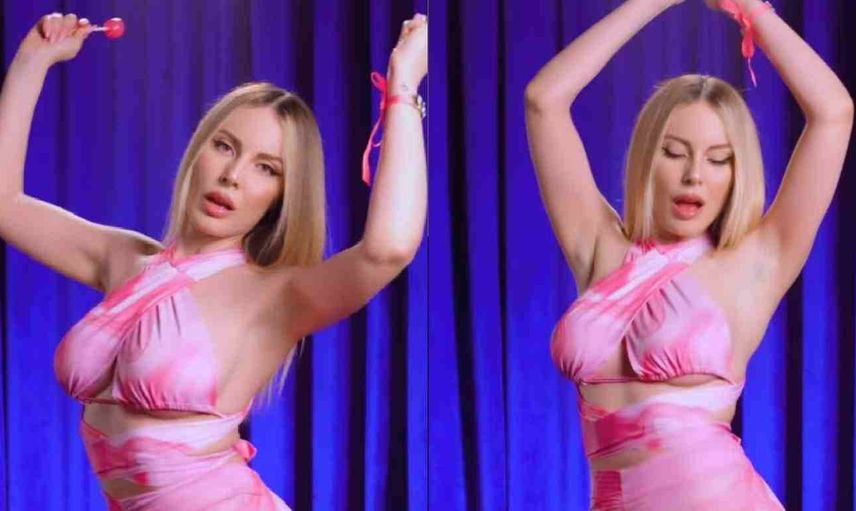 Hande Sarıoğlu yeni videosu ile ortalığı kasıp kavurdu! Sarıoğlu’ndan lolipop dansı