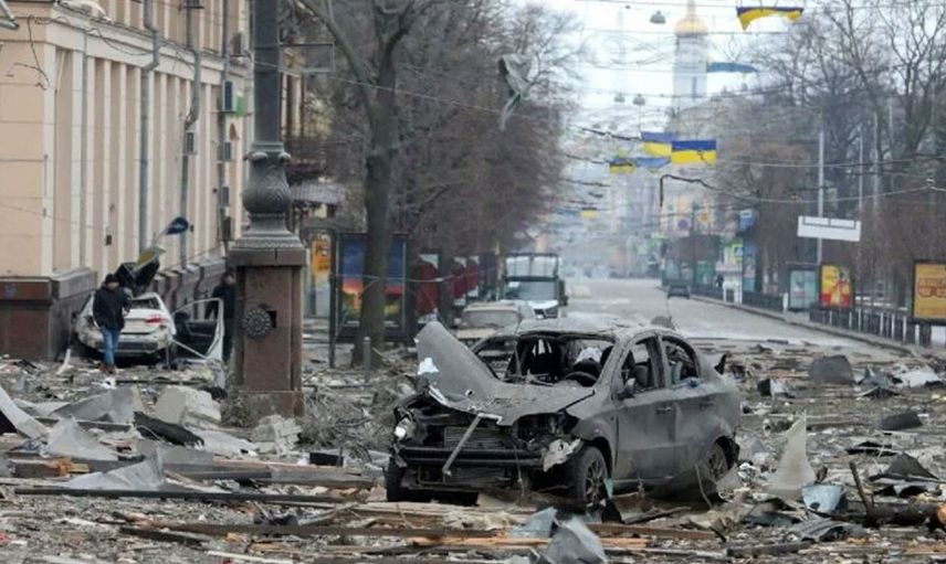 Harkov cehennemi yaşıyor! Ortalık yangın yeri her yerde cesetler var