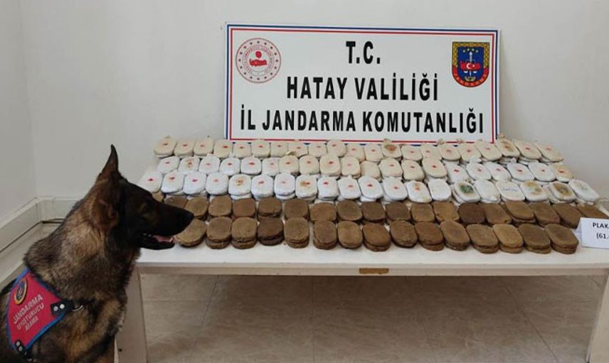 Hatay’da 61 Kilo 95 Gram Esrar Ele Geçirildi