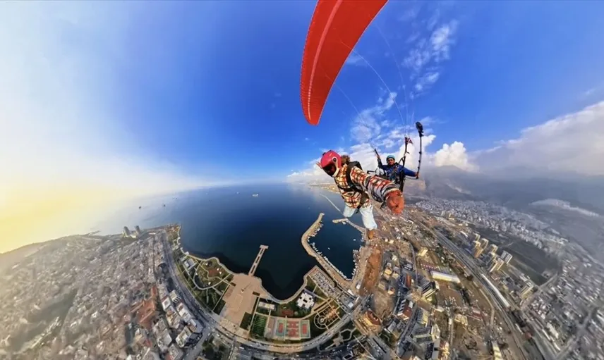 Hatay'da Yamaç Paraşütü ile Serbest Düşüş Heyecanı