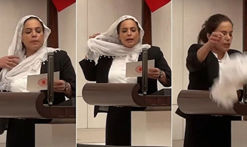 HDP'li Remziye Tosun’dan Mecliste büyük saygısızlık