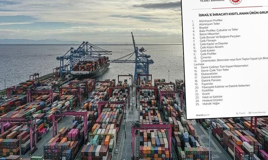 Herkes bu olayı konuşuyor: Türkiye’nin, İsrail’e ihracat kısıtlaması kararının ardındaki gerçek?