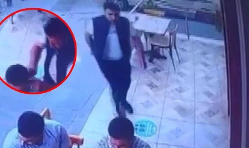 Husumetli olduğu şahsı börekçide gördü, sessizce yaklaşıp kulağını kesti