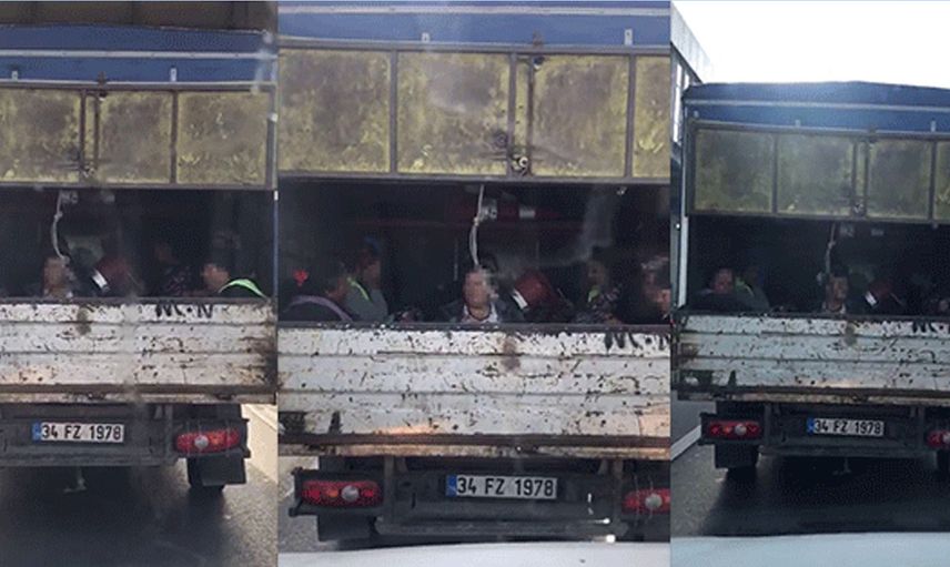 İBB bunu da yaptı: Kadın işçileri kamyonet arkasında taşıttı! Analara verilen saygı bu, yazıklar olsun...