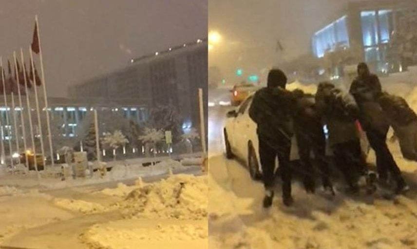 İBB Kapısının Önünü Temizleyemedi: Görüntüler Pes Dedirtti!