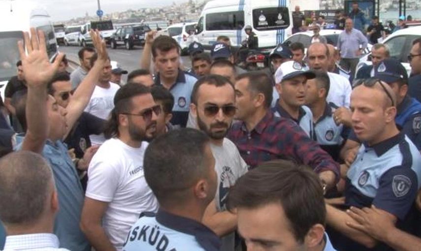 İBB ve Üsküdar Belediyesi otoparkı paylaşamadı! Zabıtalar arsında arbede yaşandı!