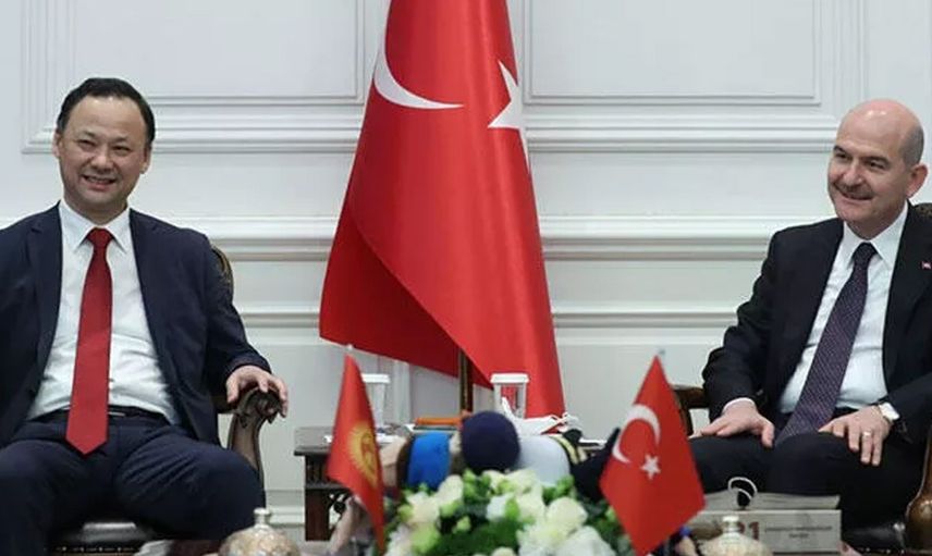 İçişleri Bakanı Soylu, Kırgızistan Bakanı Kazakbayev İle Görüştü