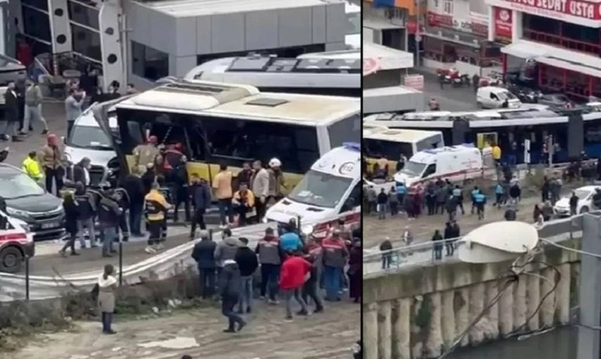 İETT otobüsü ile tramvay çarpıştı: Çok sayıda ekip bölgeye geldi