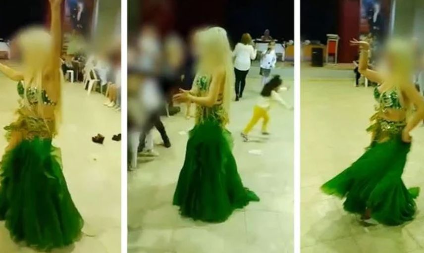 İmam Hatip Ortaokulu'nda skandal görüntüler! Dansöz oynattılar