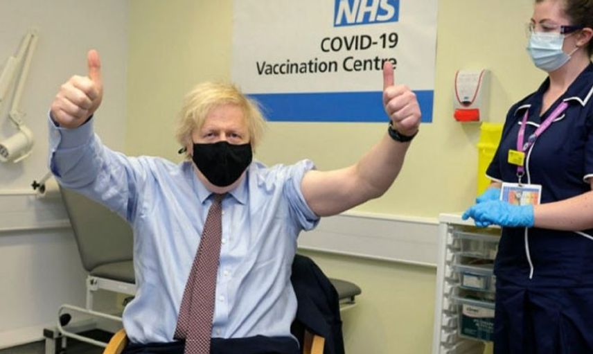 İngiltere Başbakanı Boris Johnson, Astrazeneca Aşısı Oldu