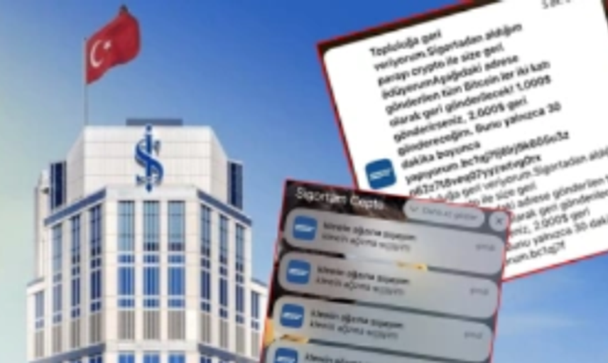 İş Bankası'ndan skandal mesajlar