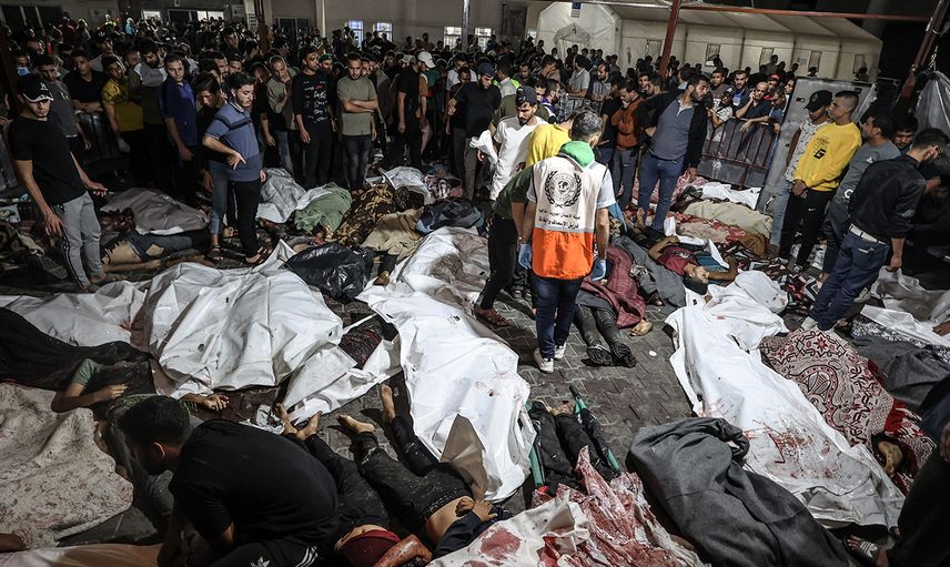 İsrail hastaneyi bombaladı: 500 kişi hayatını kaybetti