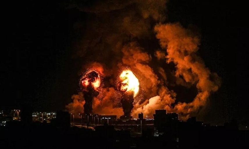 İsrail yine rahat durmuyor! Gazze'de Hamas'a ait olan iki ayrı noktaya hain saldırı!