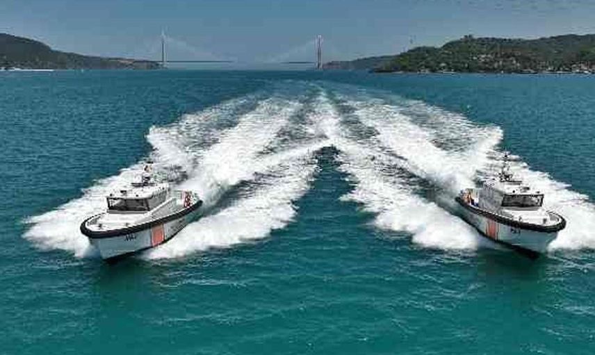 İstanbul Boğazı'nda yerli botlar! Sahil Güvenlik komutanlığı envanterine son teknoloji ile üretilmiş 2 tane yerli bot katıldı!