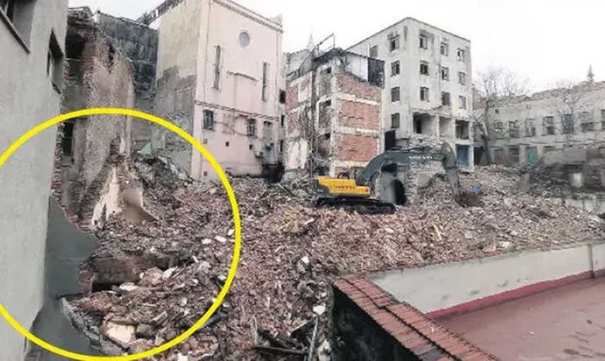 İstanbul'da 200 yıllık genelevin yıkımı esnasında ortaya çıktı: Osmanlı hamamı kalıntıları bulundu