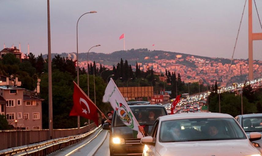 İstanbul'da Filistinlilere Destek Konvoyu Oluşturuldu