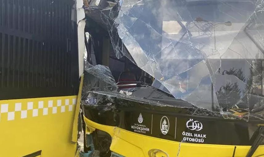 İstanbul'da iki İETT'nin Özel Halk Otobüsü çarpıştı, facianın eşiğinden dönüldü!