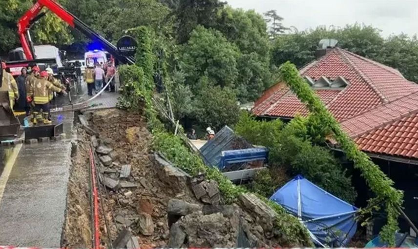 İstanbul'da kabusu yaşıyor! İstinat duvarı çöktü