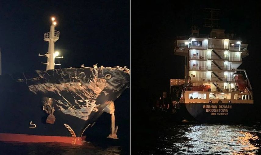 İstanbul’da korku dolu anlar: Boğazda iki gemi çarpıştı