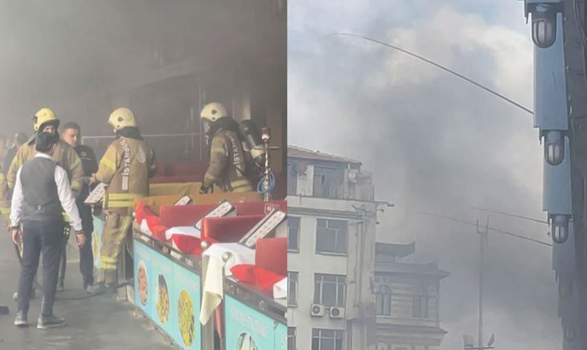 İstanbul’da korku dolu anlar: Galata Köprüsü’nde yangın