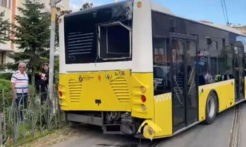 İstanbul’da korkutan kaza: İETT otobüsü Tramvay yoluna girdi