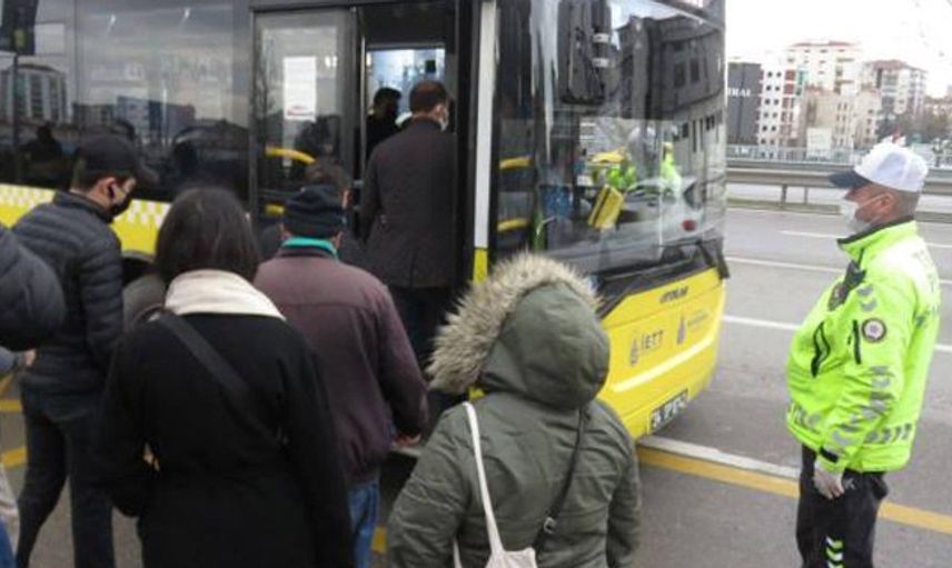 İstanbul'da Toplu Ulaşımda Kovid-19 Denetimi