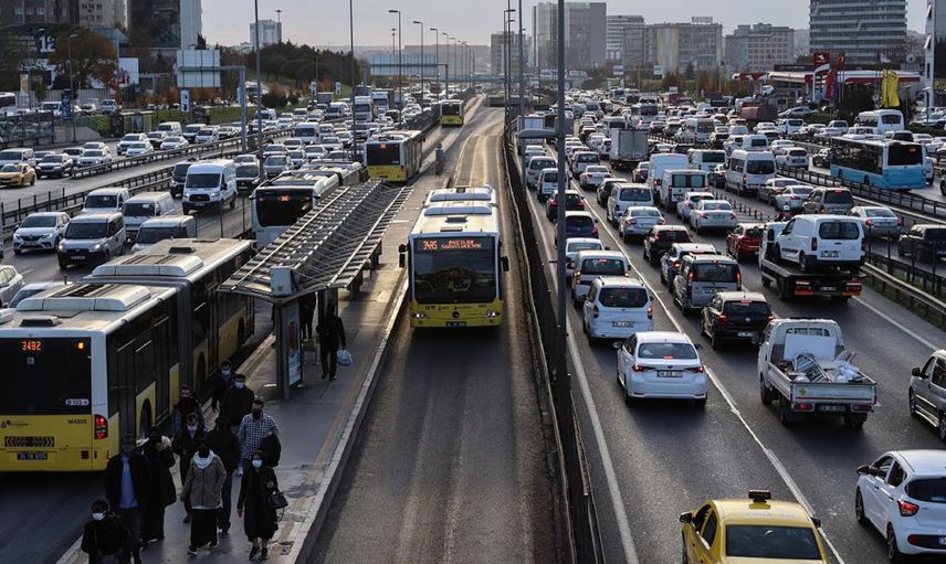 İstanbul'da Trafik Oranı Rekora Koştu