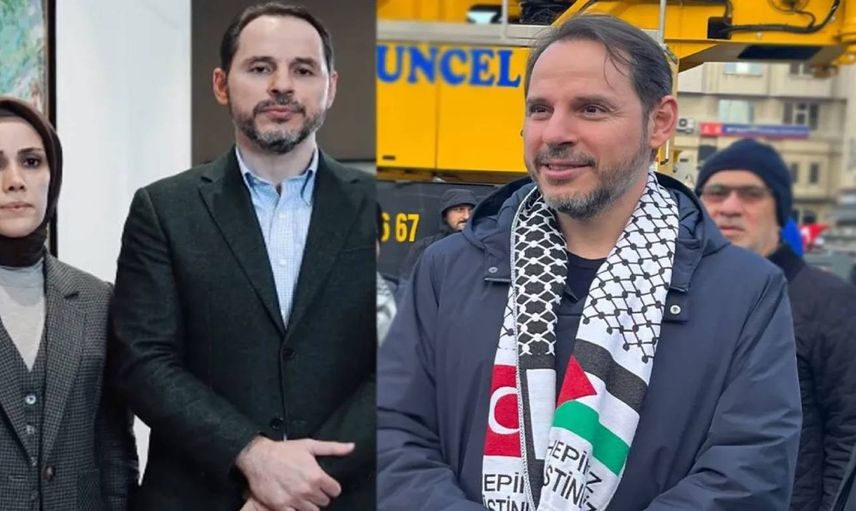 İstanbul’dan tüm dünyaya mesaj: Berat Albayrak ve eşi de Filistin yürüyüşüne katıldı