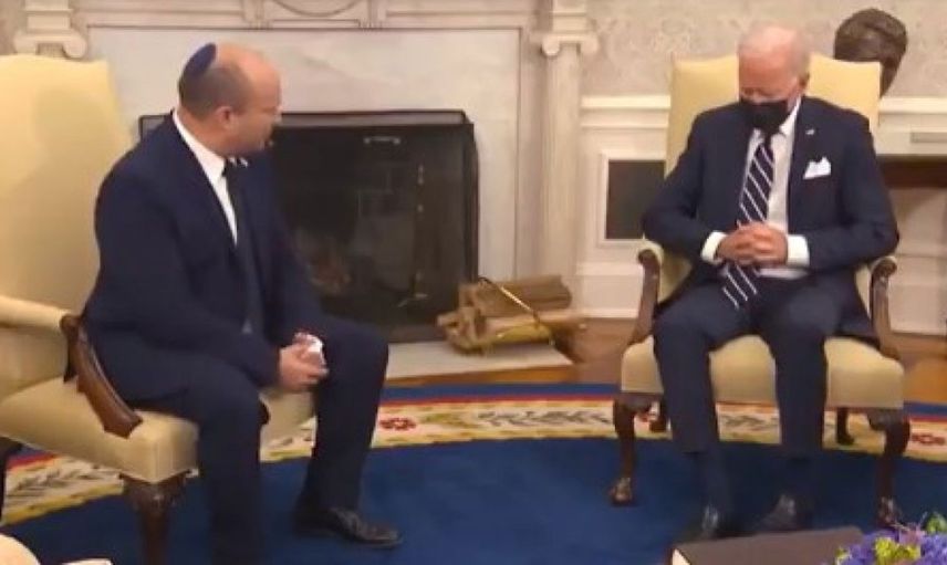 Joe Biden Naftali Bennett İle Görüşmesinde Canlı Yayında Uyudu!