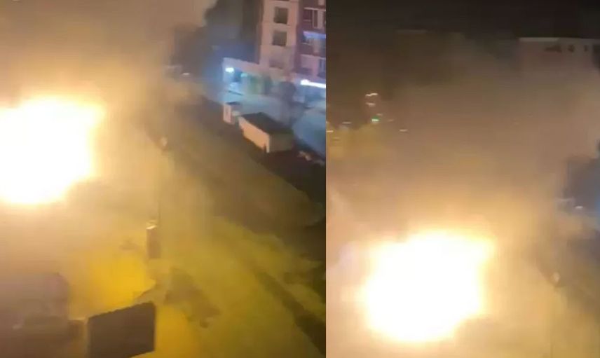 Kadıköy’de korku dolu anlar: Bir anda patladı, alevler havayı aydınlattı