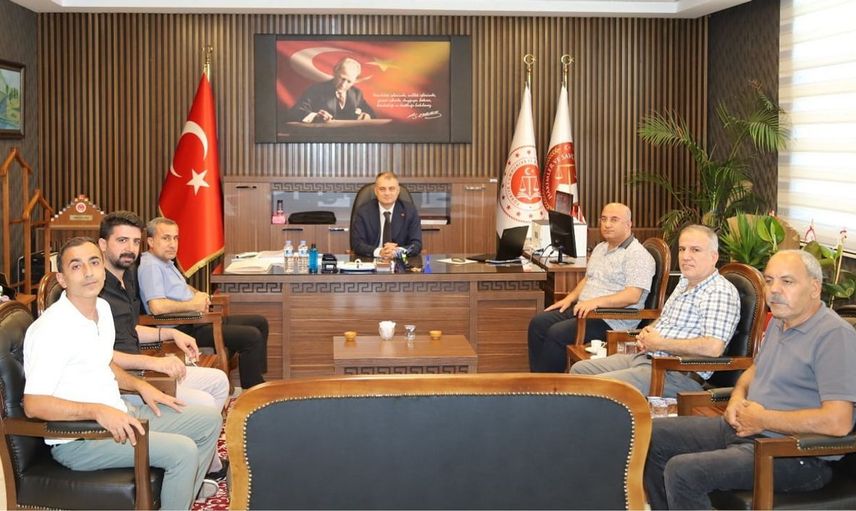 Kahta gazeteciler ve yazarlar cemiyeti'nden Cumhuriyet Başsavcısı Atalay'a hayırlı olsun ziyareti