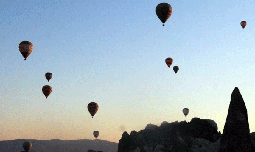 Kapadokya'da Olumsuz Hava Şartları Nedeniyle Balon Turları İptal Edildi