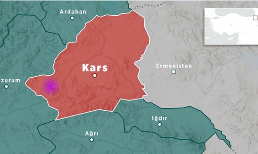 Kars'ta 4 büyüklüğünde deprem