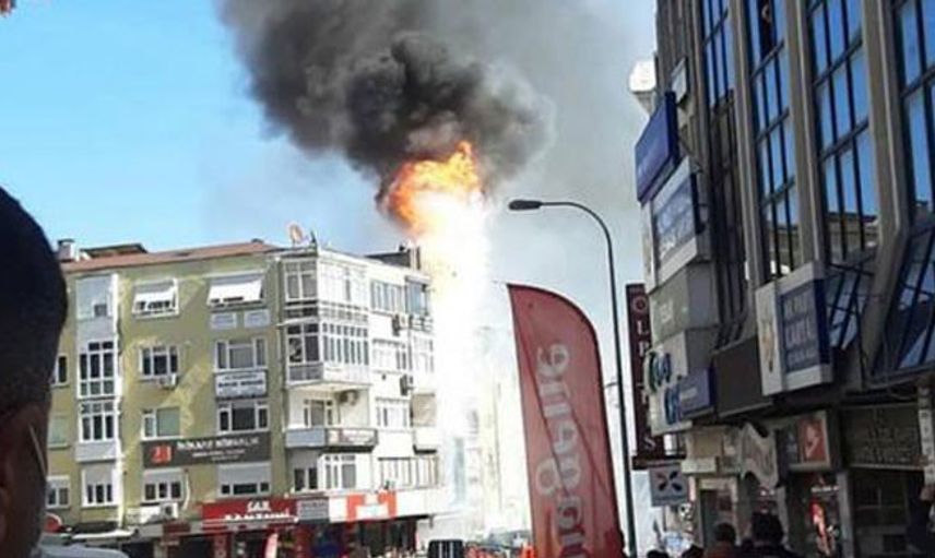 Kartal'da Korkutan Yangın