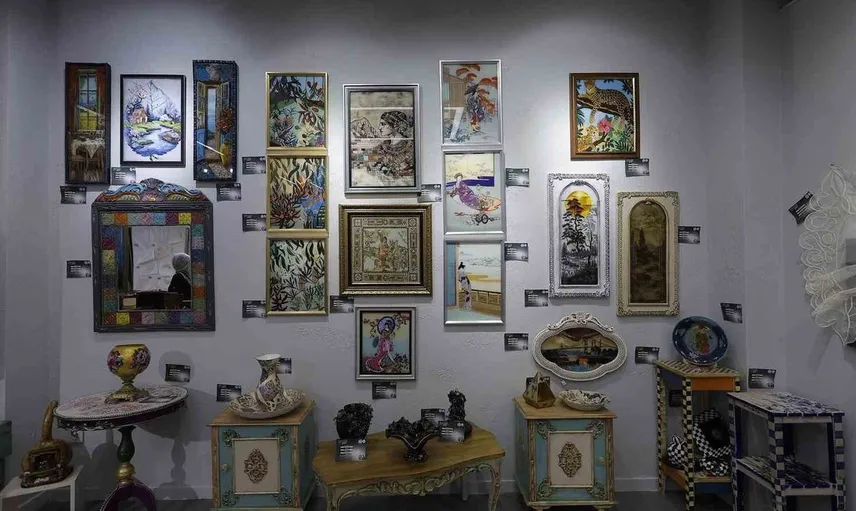 KAYMEK’in 1.200 eserlik yıl sonu sergisi açıldı