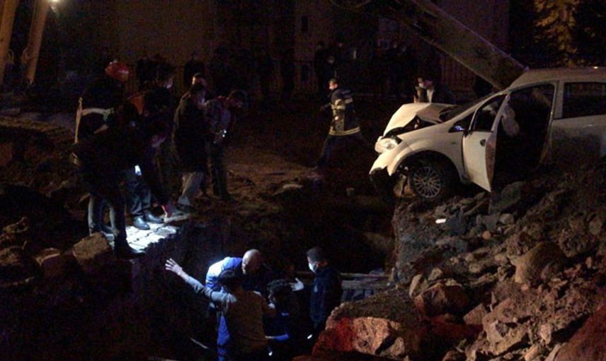Kayseri'de Kazı Çalışması Sırasında Üzerine Otomobil Düşen İşçi Öldü!