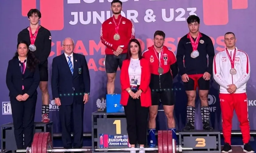 Kerem Kurnaz Avrupa Halter Şampiyonasında Altın Madalya Kazandı