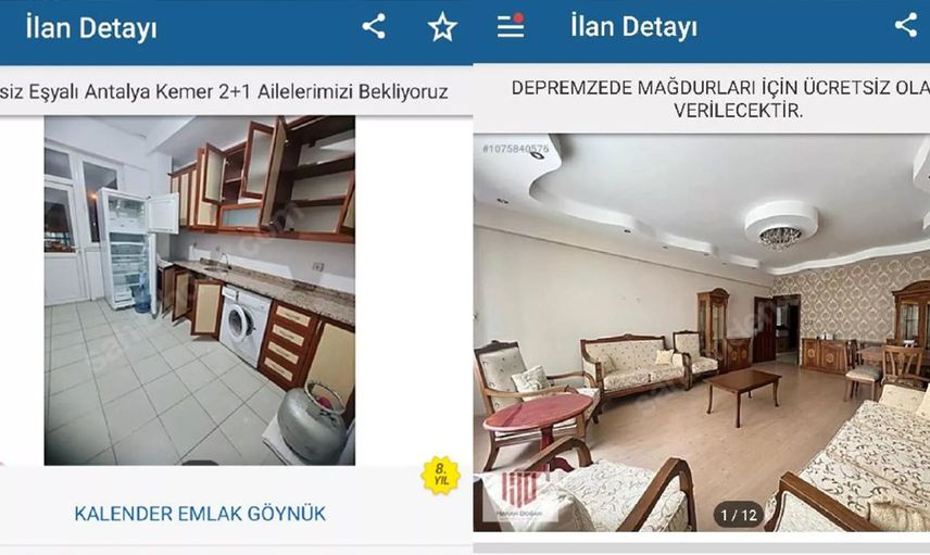 Kiralık ev ilanları depremzedeler için ücretsiz oldu: Ev sahipleri evlerini mağdurlara açıyor