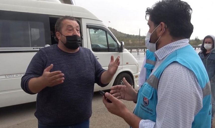Kırkkale'de Kovid'li Yolcu Taşıyan Sürücünün Bahaneleri Pes Dedirtti