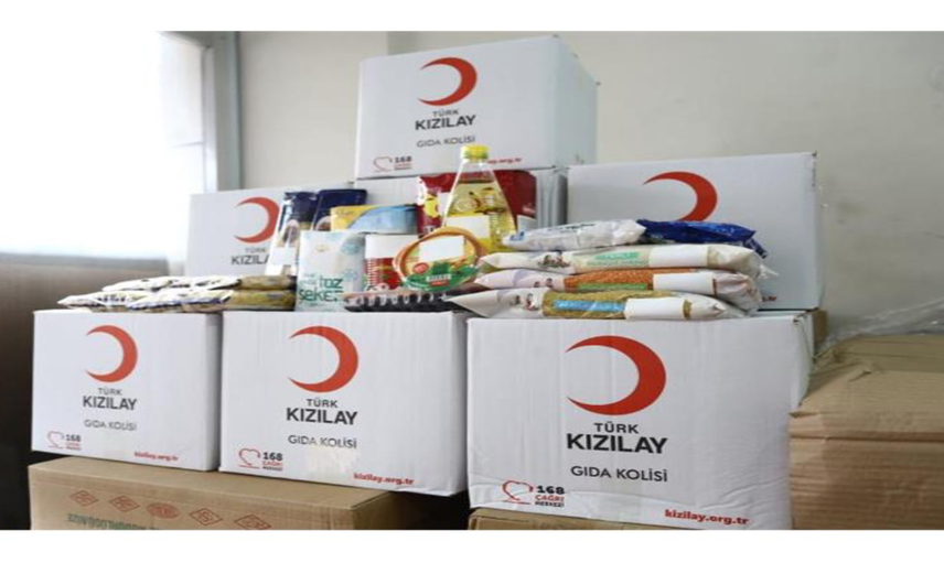 Kızılay kapı kapı dolaşıp koli koli erzak dağıtıyor! Başvurular toplanmaya başlandı