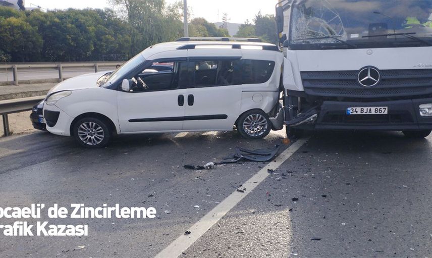Kocaeli’ de Zincirleme Trafik Kazası