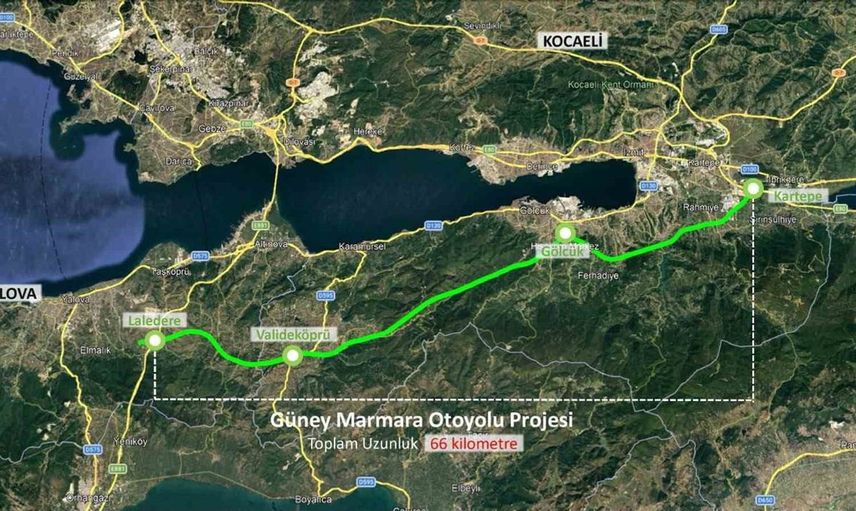 Kocaeli-Yalova otoyolu projesinin imar planı değişiklikleri onaylandı