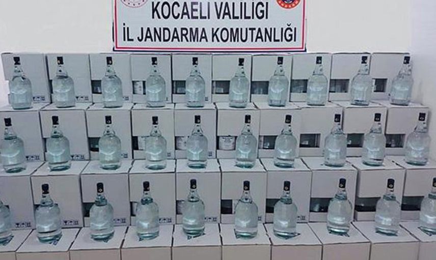 Kocaeli'de Kaçak Alkol Operasyonu