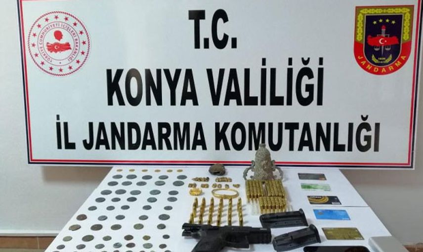 Konya’da 91 Adet Tarihi Eser Yakalandı:5 Gözaltı