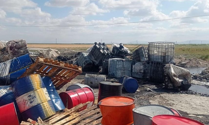 Konya'da kimyasal atıkları araziye bırakan şüphelilere dudak uçuklatan ceza!