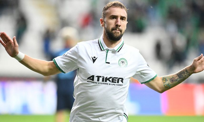 Konyaspor'un yıldızı Endri Çekici, Süper Lig'de ikinci olarak Şampiyonlar Ligi'ne gitmek istediklerini söyledi!