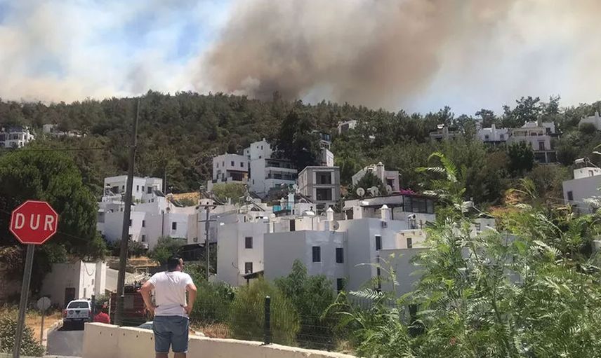 Korkulan Oluyor! Bodrum ve Marmaris'te Yangın Felaketi Devam Ediyor