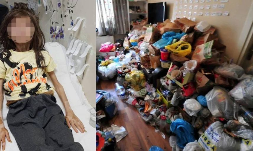 Küçük çocuğu çöp eve mahkum etmişti: Vicdansız teyze için rapor çıktı
